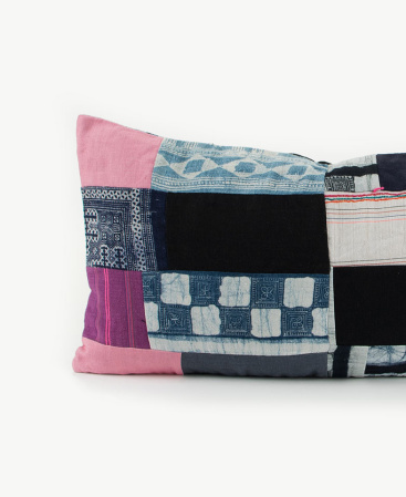 Hill Tribe Fabric Patchwork Throw Cushion / Various Sizes