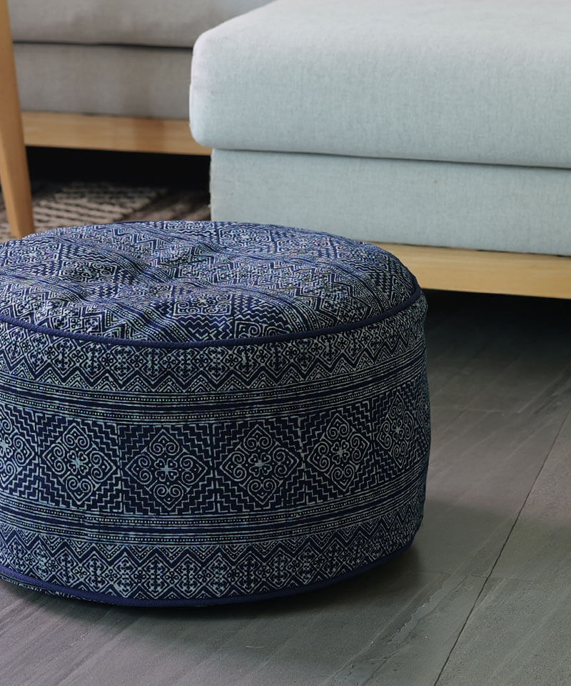 A-close-up-view-of-an-indigo-batik-textile-floor-cushion