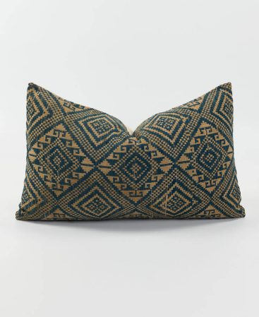 A kilim cushion with bohemian charm and rustic vibes.