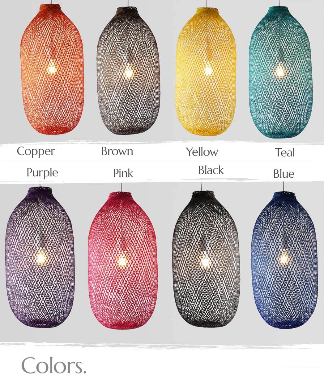 Eco Friendly Colorful Pendant Light Shades For Creative Spaces