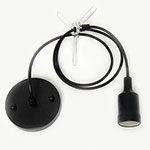 Black Pendant Kit Ceiling Hardwired
