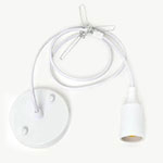 All White Pendant Light Kit