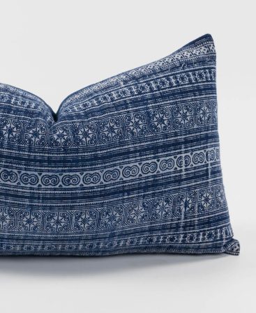 An artisan-made throw cushion cover with vintage vibes.