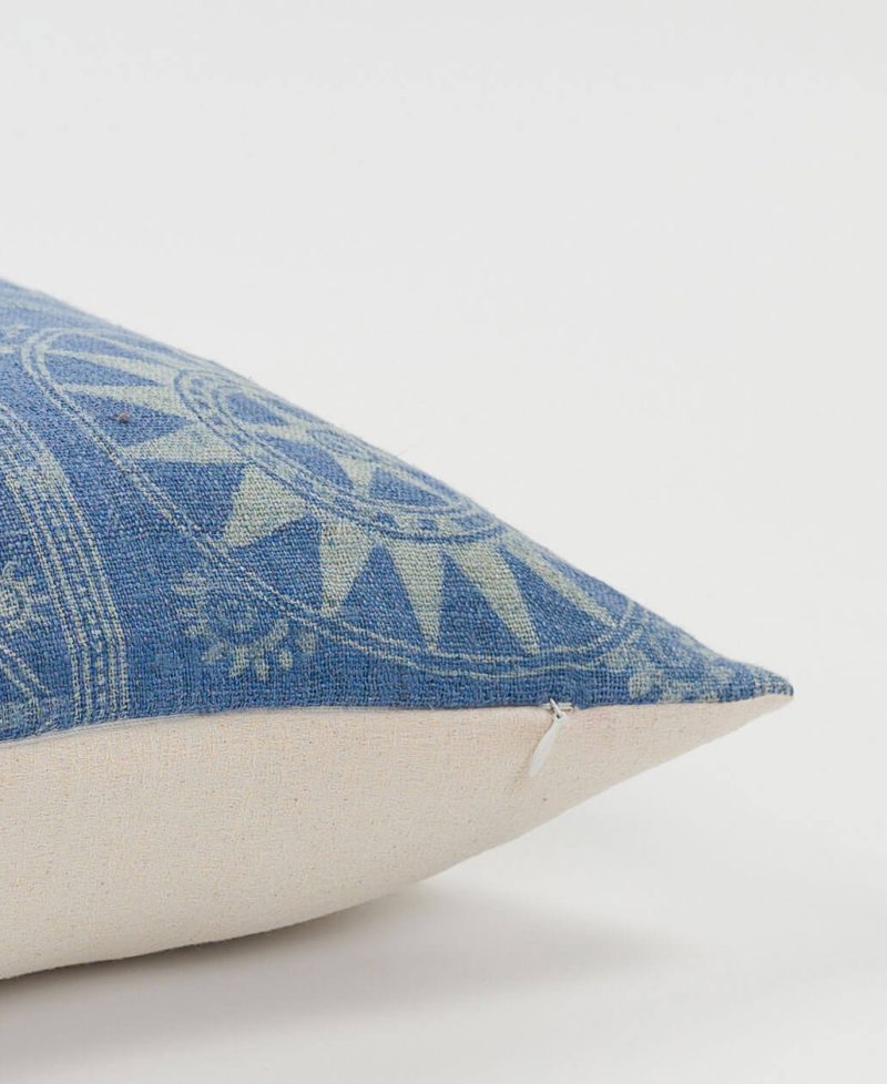 Bamboo fiber used as a reverse for a pillow cover.
