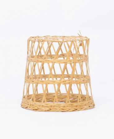 Small Loosely Woven Lightweight Bamboo Light Shade