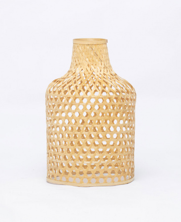 Bottle Top Shaped Bamboo Basket Weave