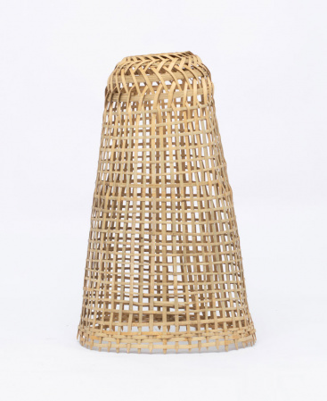 Natural Bamboo Cone Shape Woven Basket Shade