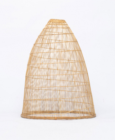 Wide Bamboo Basket Open Top