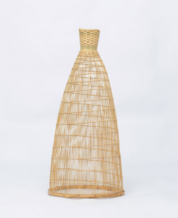 Tall & Thin Woven Bamboo Basket Shape