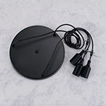 All Black Hardwire Triple Pendant Cluster Kit