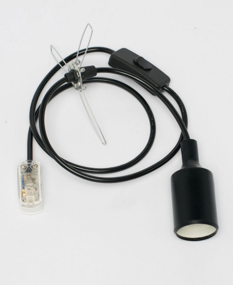 Black-Plug-Cable-Set-For-Pendant-Light