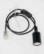 Black Pendant Cable Set - Plug In / Swag