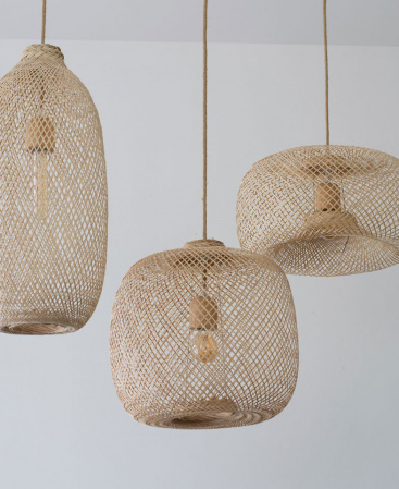 Classic Handwoven Bamboo Pendant Light