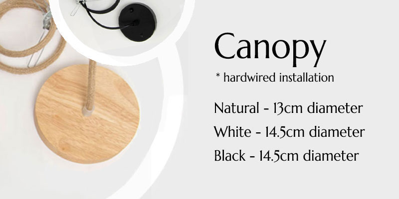 Hardwired Ceiling Canopy Lighting Kits For A Rattan Light Shade