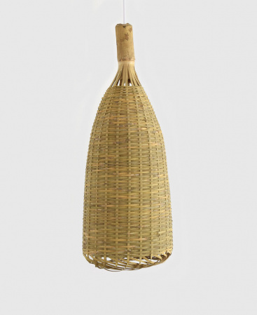 Lanna Rustic Drop Cocoon Bamboo Pendant Light