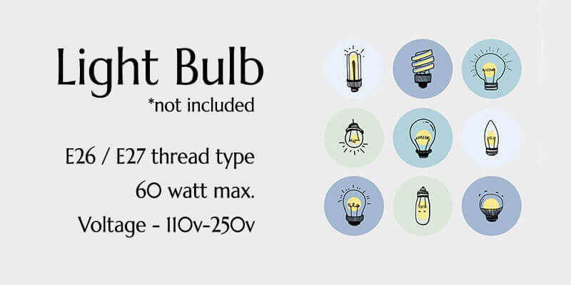 Light bulbs recommended for rustic chandeliers.