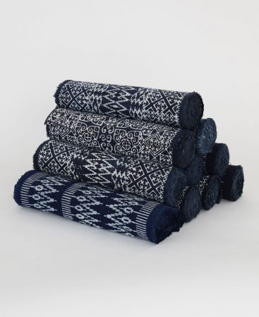 Natural Hmong Hill Tribe Indigo Batik Cotton Rolls