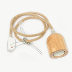 Natural Rope Swag Light Cable Pendant Kit