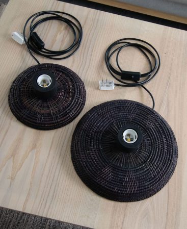 Plug in lamp bases for DIY floor lamp and lantern creations.