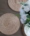 Set of Four Artisan Woven Round Rattan Placemats