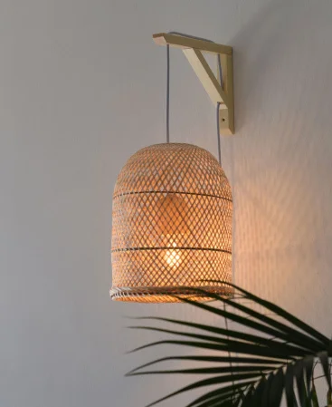 Rustic-Wall-Hanging-Woven-bamboo-Pendant-Light