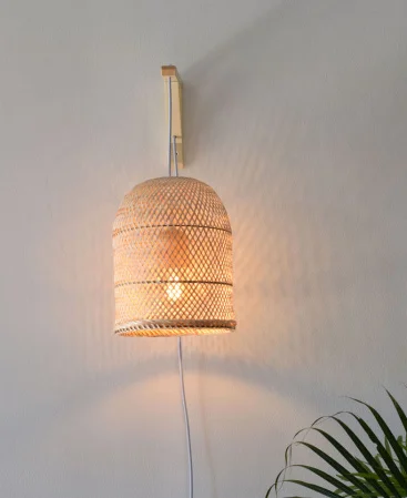 Rustic-Wall-Hanging-Woven-bamboo-Pendant-Light