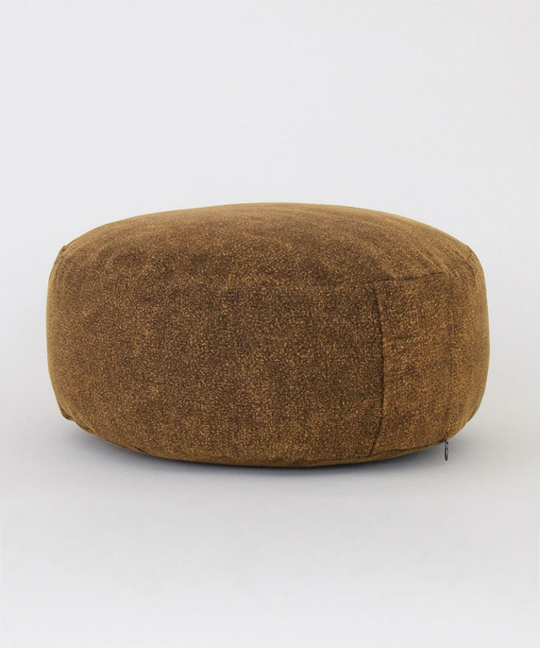 Green Stonewash Cotton Organic Kapok Filled Zafu Floor Cushion