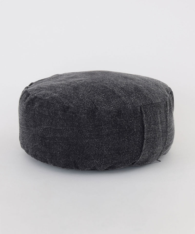 Black Stonewash Zafu Meditation Pillow Cushion Floor Round Kapok Insert