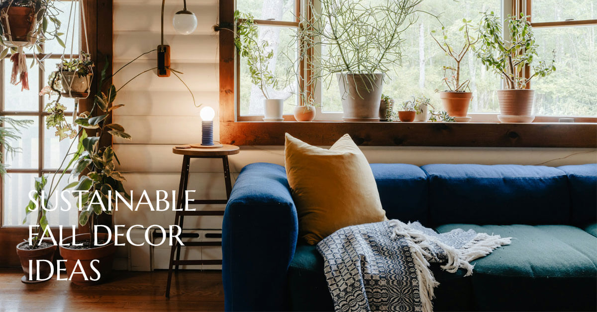 Sustainable fall decor ideas for an autumn aesthetic.