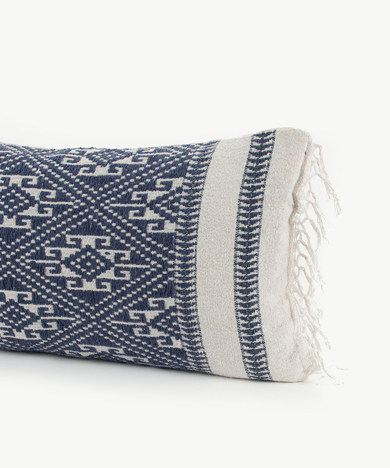 Tai Lu Hill Tribe Kilim Style Handwoven Geometric Cushion
