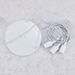 All White Pendant Cluster Kit - Hardwired Installation
