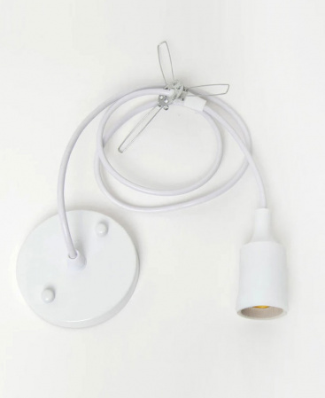 White-Ceiling-Hardwire-Fixture-Cable-Set-For-Pendant-Light