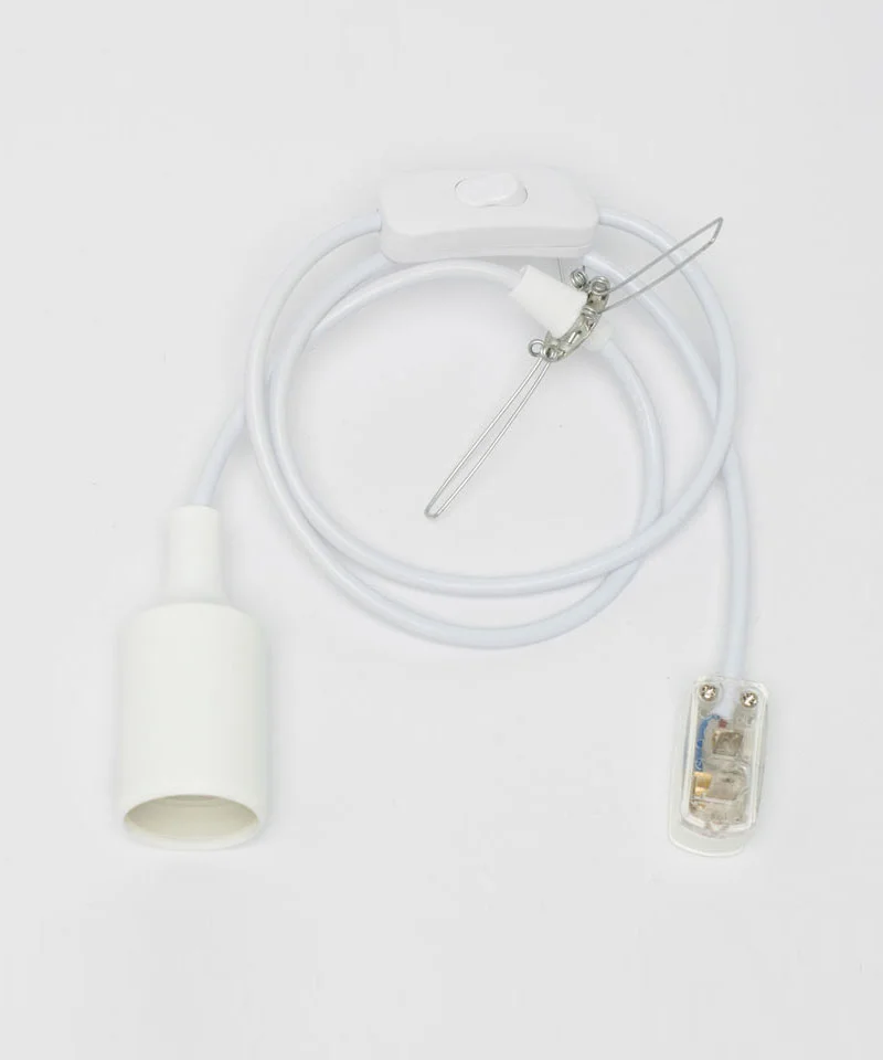 White-Plug-Cable-Set-For-Pendant-Light