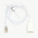 White Plug-In Swag Pendant Kit