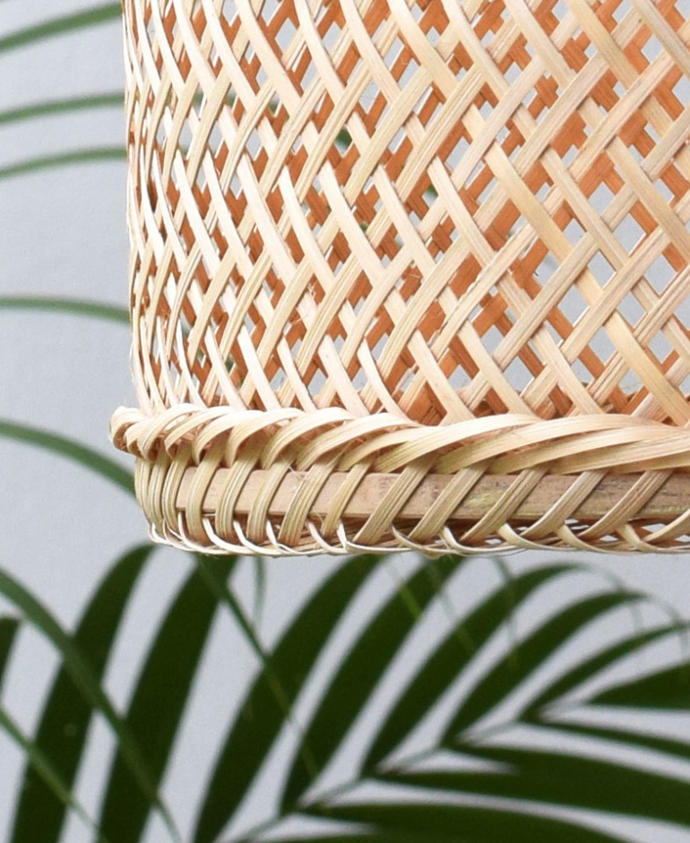Woven Bamboo Pendant Light Lamp Shades