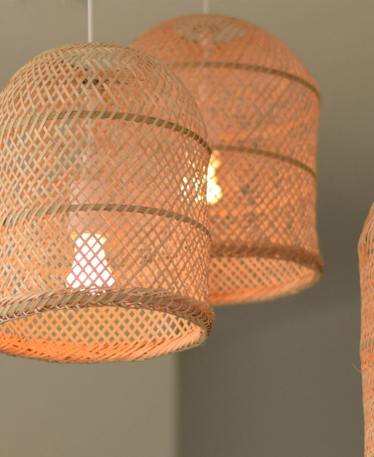 Woven Bamboo Pendant Light Lamp Shades